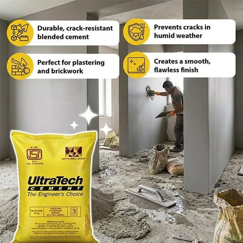 Ultratech PPC Cement, 50 Kg Bag